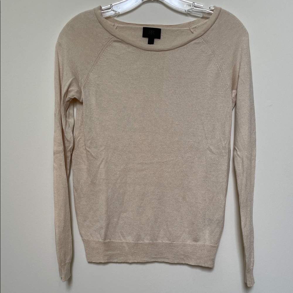 Banana Republic Women's Light Beige Crewneck Sweater